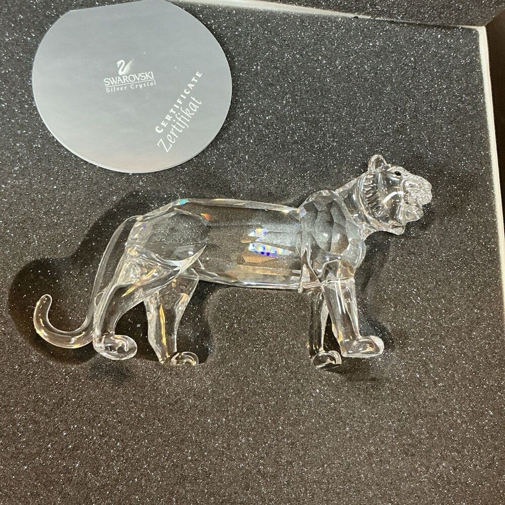 Swarovski TIGER Crystal Figurine Mint + Original Box + Cert220470 7610-003 - Picture 11 of 11